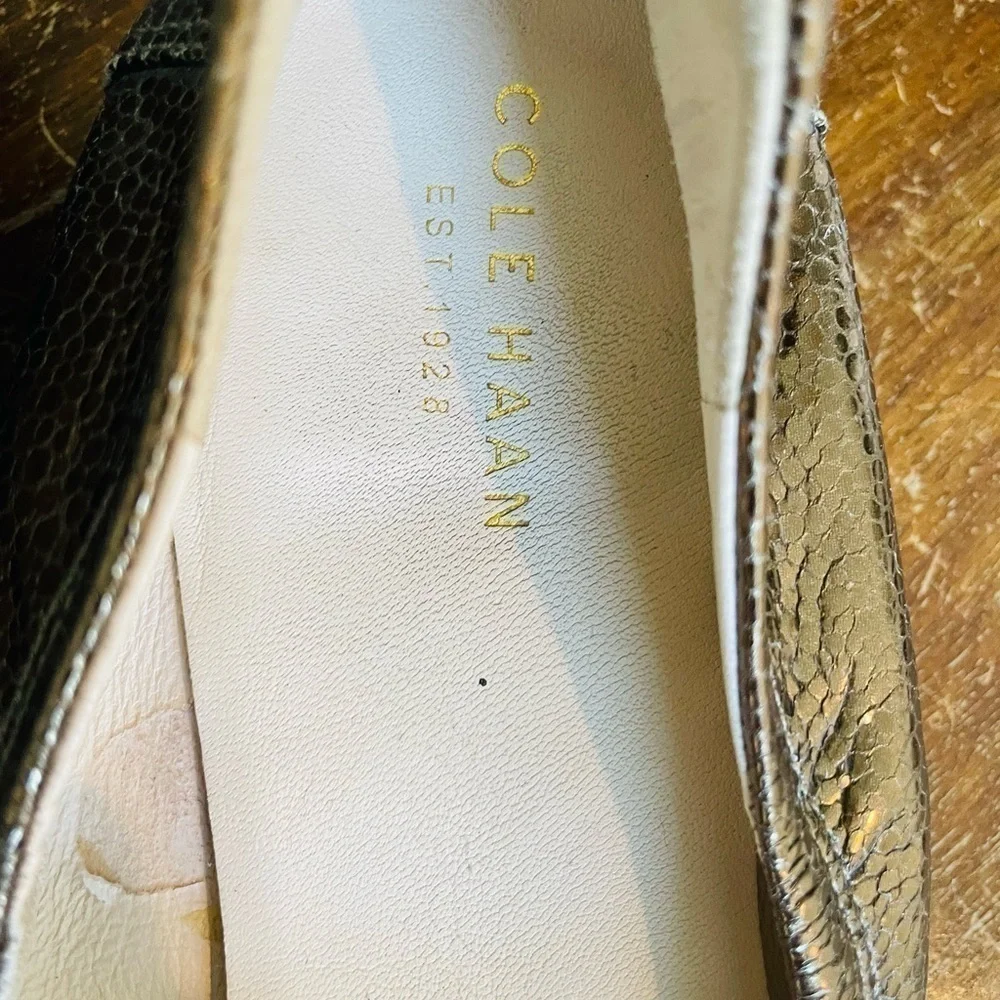 Cole Haan Bronze Metallic Ballet Flats 9.5​​​​​​​​​​​​​​ - Picture 2 of 8